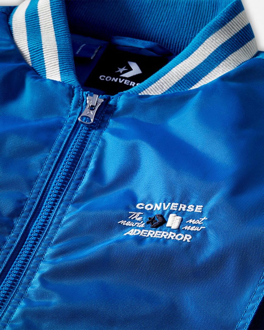 Men's Converse x ADER ERROR SHAPES Varsity Jackets Blue | AU 86143R